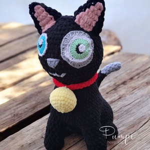 Horgolt Misifu, Játék & Sport, Plüssállat & Játékfigura, Plüss mesefigurák, Horgolás, MESKA