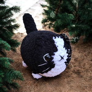 Puffi macska, Játék & Sport, Plüssállat & Játékfigura, Cica, Horgolás, MESKA