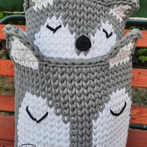 Rókás tároló - otthon & életmód - tárolás & rendszerezés - tárolókosár - Meska.hu