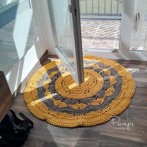 Horgolt mandala szőnyeg, Otthon & Életmód, Lakástextil, Szőnyeg, Horgolt szőnyeg, Horgolás, MESKA