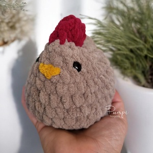 Horgolt tyúk, Játék & Sport, Plüssállat & Játékfigura, Más figura, Horgolás, MESKA