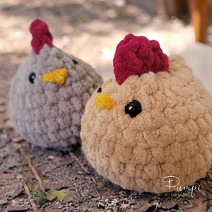 Horgolt tyúk - játék & sport - plüssállat & játékfigura - más figura - Meska.hu