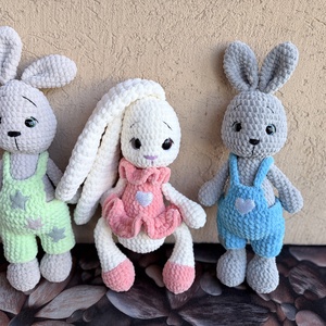 Horgolt nyuszi, Baba - mama, Baba játékok, Szundikendő, alvóka, Horgolás, MESKA