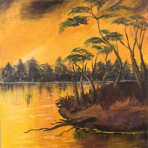 olaj festmény 50 X 40 cm, Művészet, Festmény, Olajfestmény, Festészet, MESKA