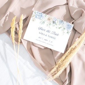 Esküvői meghívó digitális Canva alap sablon csomag, Blue Rose Collection - művészet - grafika & illusztráció - digitális - Meska.hu