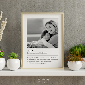 Anya és Apa definíciós falikép digitális, nyomtatható Canva sablon poszter - művészet - grafika & illusztráció - digitális - Meska.hu