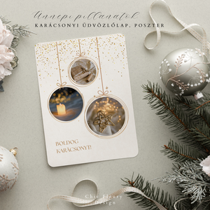 Ünnepi pillanatok üdvözlőlap, poszter, falikép digitális, nyomtatható Canva sablon - művészet - grafika & illusztráció - digitális - Meska.hu