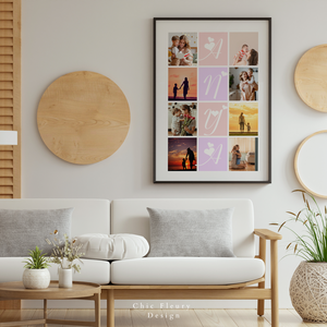 Anya és Apa fotókollázs digitális, nyomtatható Canva sablon poszter - Meska.hu