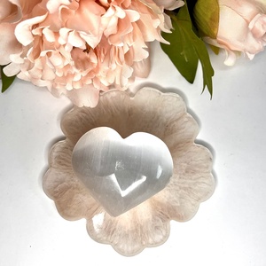 Szelenit szív, Kellékek & szerszámok, Ásvány alapanyag, Marokkő, Ékszerkészítés, MESKA