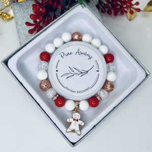 Kagyló  Lávakő  Hegyikristály karkötő mézeskalács medállal - ékszer - karkötő - ásványkarkötő - Meska.hu Kagyló  Lávakő  Hegyikristály karkötő mézeskalács medállal - ékszer - karkötő - ásványkarkötő - Meska.hu