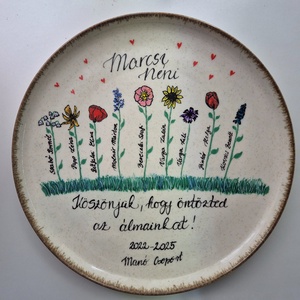 Pedagógus búcsúztató emléktányér - Meska.hu