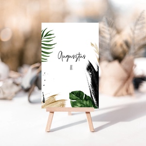 TROPICAL Tanúfelkérő, Levél Tanúfelkérő, Zöld Tanúfelkérő, Minimal Tanúfelkérő - esküvő - meghívó & kártya - menü - Meska.hu
