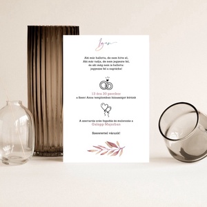 BOHEM Esküvői meghívó, Leveles Esküvői Meghívó, Színes Esküvői Meghívó, Őszi Esküvői Meghívó - esküvő - meghívó & kártya - meghívó - Meska.hu