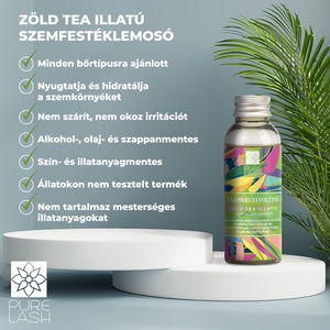 SZEMFESTÉKLEMOSÓ-SMINKELTÁVOLÍTÓ ZÖLD TEA ILLATÚ  30 ML - szépségápolás - testápolás - speciális bőrápolás - Meska.hu