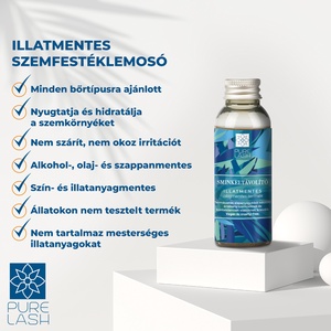 SZEMFESTÉKLEMOSÓ-SMINKELTÁVOLÍTÓ ILLATMENTES  30 ML - szépségápolás - arcápolás - szemkörnyékápolás - Meska.hu