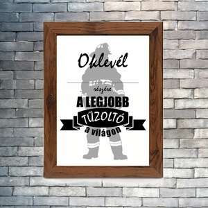 Legjobb tűzoltó oklevél, Művészet, Grafika & Illusztráció, Digitális, Fotó, grafika, rajz, illusztráció, MESKA