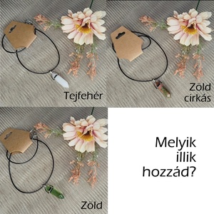 Nyaklánc színes akril medállal - ékszer - nyaklánc - medálos nyaklánc - Meska.hu