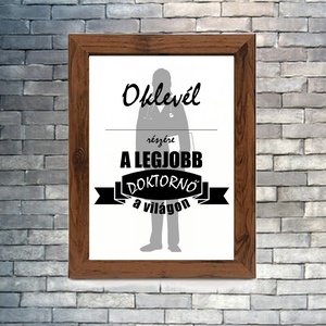 Legjobb orvos/doktornő oklevél, Művészet, Grafika & Illusztráció, Digitális, Fotó, grafika, rajz, illusztráció, MESKA