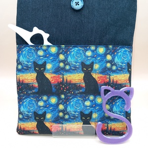 Zsebes könyvtok - Meska.hu