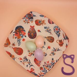 Textil dekor tál - ünnepi díszek, dekorációk - húsvéti díszek és dekorációk - húsvéti asztaldíszek - Meska.hu