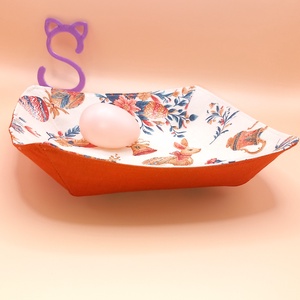 Textil dekor tál, Ünnepi díszek, dekorációk, Húsvéti díszek és dekorációk, Húsvéti asztaldíszek, , MESKA