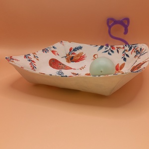 Textil dekor tál, Ünnepi díszek, dekorációk, Húsvéti díszek és dekorációk, Húsvéti asztaldíszek, , MESKA