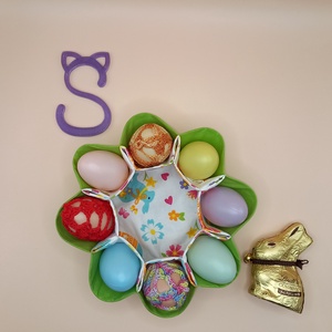 Textil  húsvéti tojás tartó tál, Otthon & Életmód, Dekoráció, Asztal és polc dekoráció, Asztaldísz, Varrás, MESKA