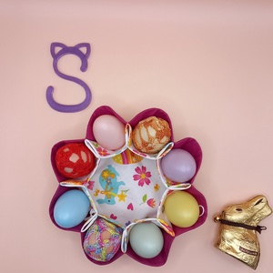 Textil  húsvéti tojás tartó tál - otthon & életmód - dekoráció - asztal és polc dekoráció - asztaldísz - Meska.hu