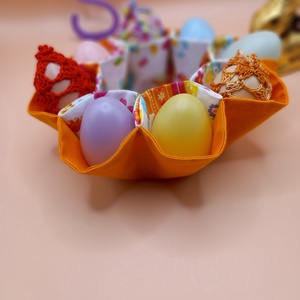 Textil  húsvéti tojás tartó tál - otthon & életmód - dekoráció - asztal és polc dekoráció - asztaldísz - Meska.hu