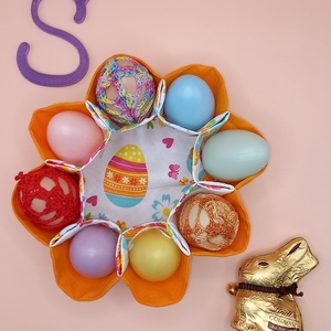 Textil  húsvéti tojás tartó tál, Otthon & Életmód, Dekoráció, Asztal és polc dekoráció, Asztaldísz, Varrás, MESKA