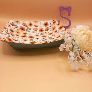 Textil dekor tál, Otthon & Életmód, Dekoráció, Asztal és polc dekoráció, Asztaldísz, Varrás, MESKA