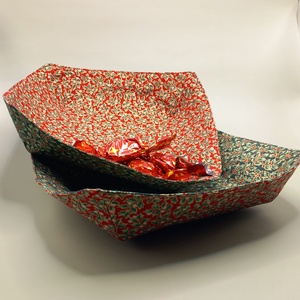 Textil dekor tál - Meska.hu