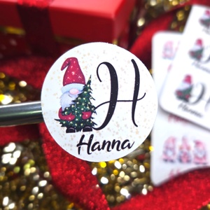 Egyedi, névreszóló karácsonyi matrica / 24db címke / ajándék cédula / Christmas sticker, Otthon & Életmód, Papír, írószer, Matrica, matrica csomag, Fotó, grafika, rajz, illusztráció, MESKA