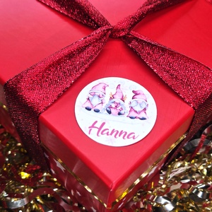 Egyedi, névreszóló karácsonyi matrica / 24db címke / ajándék cédula / Christmas sticker - otthon & életmód - papír, írószer - matrica, matrica csomag - Meska.hu