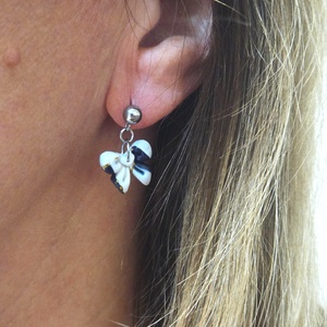 Polimer agyag elegáns fülbevaló - ékszer - fülbevaló - fülékszer - Meska.hu