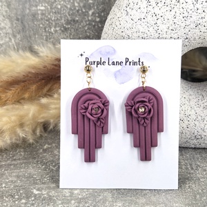 Polimer agyag elegáns fülbevaló - ékszer - fülbevaló - fülékszer - Meska.hu