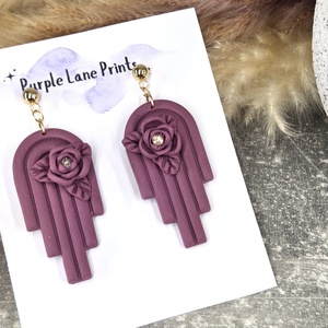 Polimer agyag elegáns fülbevaló, Ékszer, Fülbevaló, Fülékszer, Ékszerkészítés, MESKA