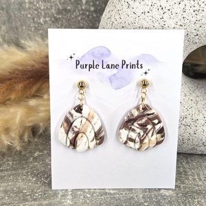 Polimer agyag elegáns fülbevaló - ékszer - fülbevaló - fülékszer - Meska.hu