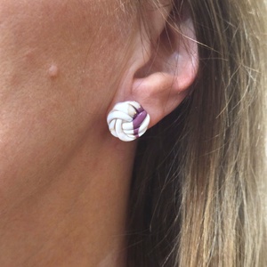 Polimer agyag elegáns fülbevaló - ékszer - fülbevaló - fülékszer - Meska.hu