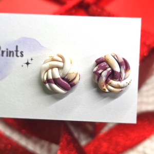 Polimer agyag elegáns fülbevaló - ékszer - fülbevaló - fülékszer - Meska.hu