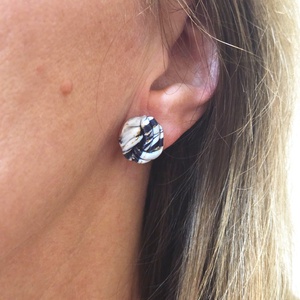 Polimer agyag elegáns fülbevaló - ékszer - fülbevaló - fülékszer - Meska.hu