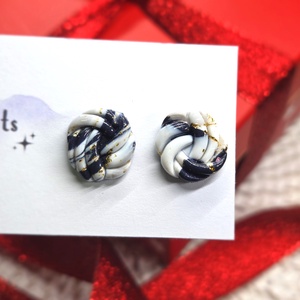 Polimer agyag elegáns fülbevaló - ékszer - fülbevaló - fülékszer - Meska.hu