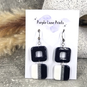 Polimer agyag elegáns fülbevaló - ékszer - fülbevaló - fülékszer - Meska.hu