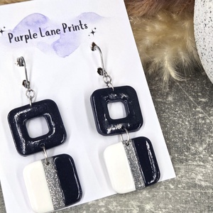 Polimer agyag elegáns fülbevaló, Ékszer, Fülbevaló, Fülékszer, Ékszerkészítés, MESKA