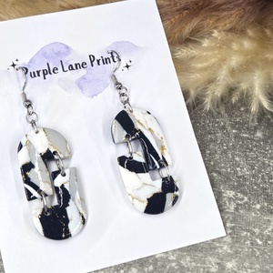 Polimer agyag elegáns fülbevaló, Ékszer, Fülbevaló, Fülékszer, Ékszerkészítés, MESKA