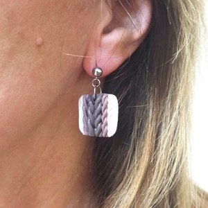 Polimer agyag elegáns fülbevaló - ékszer - fülbevaló - fülékszer - Meska.hu