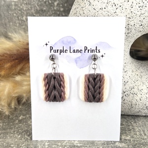 Polimer agyag elegáns fülbevaló, Ékszer, Fülbevaló, Fülékszer, Ékszerkészítés, MESKA