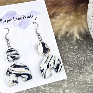 Polimer agyag elegáns fülbevaló, Ékszer, Fülbevaló, Fülékszer, Ékszerkészítés, MESKA