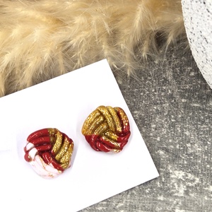 Polimer agyag elegáns fülbevaló, Ékszer, Fülbevaló, Fülékszer, Ékszerkészítés, MESKA