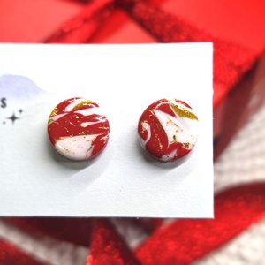 Polimer agyag elegáns fülbevaló - ékszer - fülbevaló - fülékszer - Meska.hu